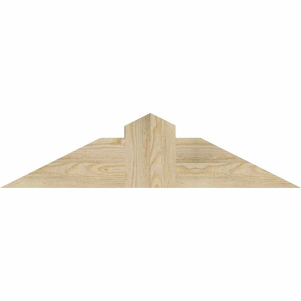Ekena Millwork Portland Rough Sawn Timber Gable Bracket, Douglas Fir, 36"W x 9"H x 6"D x 6"F, 6/12 Pitch GBW036X09X0606POR00RDF - main
